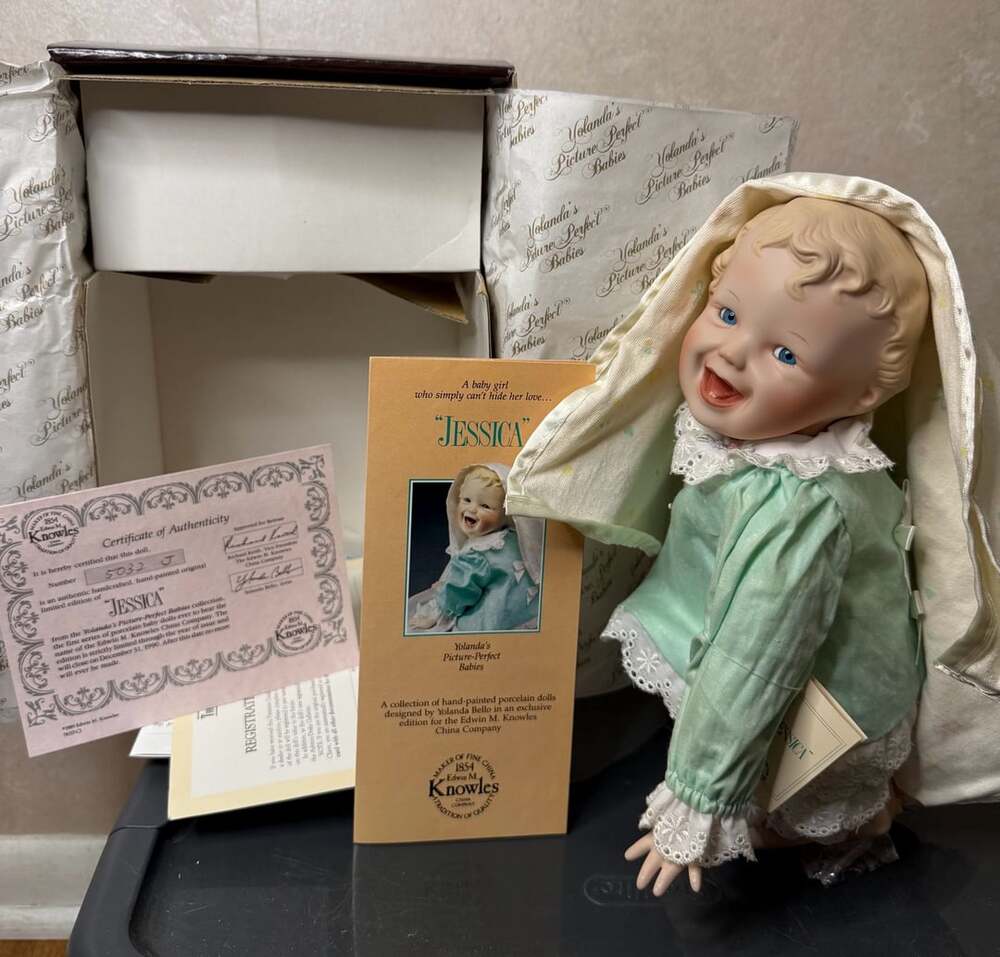 Edwin M. Knowles Jessica Yolanda's Picture-Perfect Babies Porcelain Doll